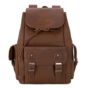 Wrangler Ladies 100% Genuine Leather Brown Backpack WG143-9110BR
