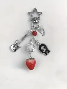 1pcs Nana Hachi Keychain, Key Charms, Key Accessories, Anime Y2K Handmade Cute Accessory, Boho Style Solid Pattern, All Seasons Fashion Item, Perfect Gift Idea