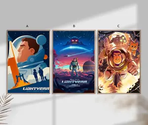 Set of 3 Poster, Lightyear film Classic Movie Home Decor  Poster