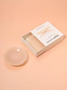 Reusable ultra-thin nipple cover Bra Silicone plus storage gift box, strapless invisible self-adhesive breast cream for easy carrying, lingerie and lingerie accessories anti-bump embarrassment