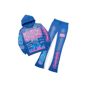 Beno Royal Blue Hoodie/Baggy Track Pant Set