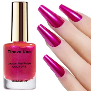 Metallic Neon Prism Violet Nail Polish, Quick-dry Formula with Long-lasting Shine for a Metallic Finish, Perfect for Daily Wear, Dates, and Parties, Nail Polish Chrome Finish
