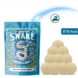 10-Pack Natural Plant Snake Repellent Balls, Universal for Indoor/Outdoor Use, Home, Garden, Garage Anti-Snake Supplies