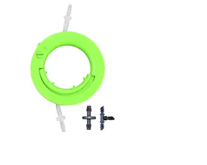PatioDrip Automatic Watering Valve for Hanging Basket μDripRing Gravity & Spring Tension Self-Regulating No Power Needed Easy Install Low Maintenance