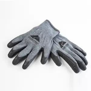 Ozark Trail Outdoor Rubber-Coated Fishing Gloves, Black/Gray