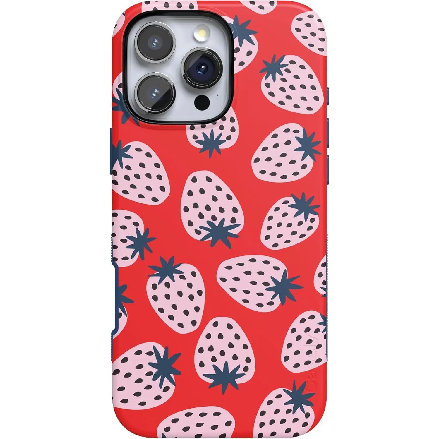 Casely iPhone 16 Pro Case | I'd Pick You | Red Strawberry | Bold Protective Design | Compatible with MagSafe