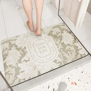Napa Skin Quick-Dry Bath Mat - Non-Slip, Super Absorbent Bathroom Rug & Kitchen Mat