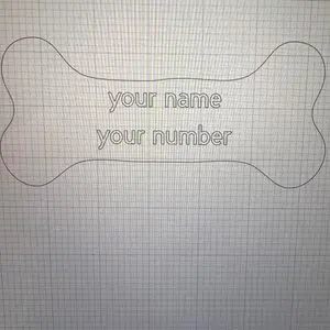 Custom Dog Tag - Personalized Bone Shape with Your Name and Number - Durable Pet ID Tag for Safety