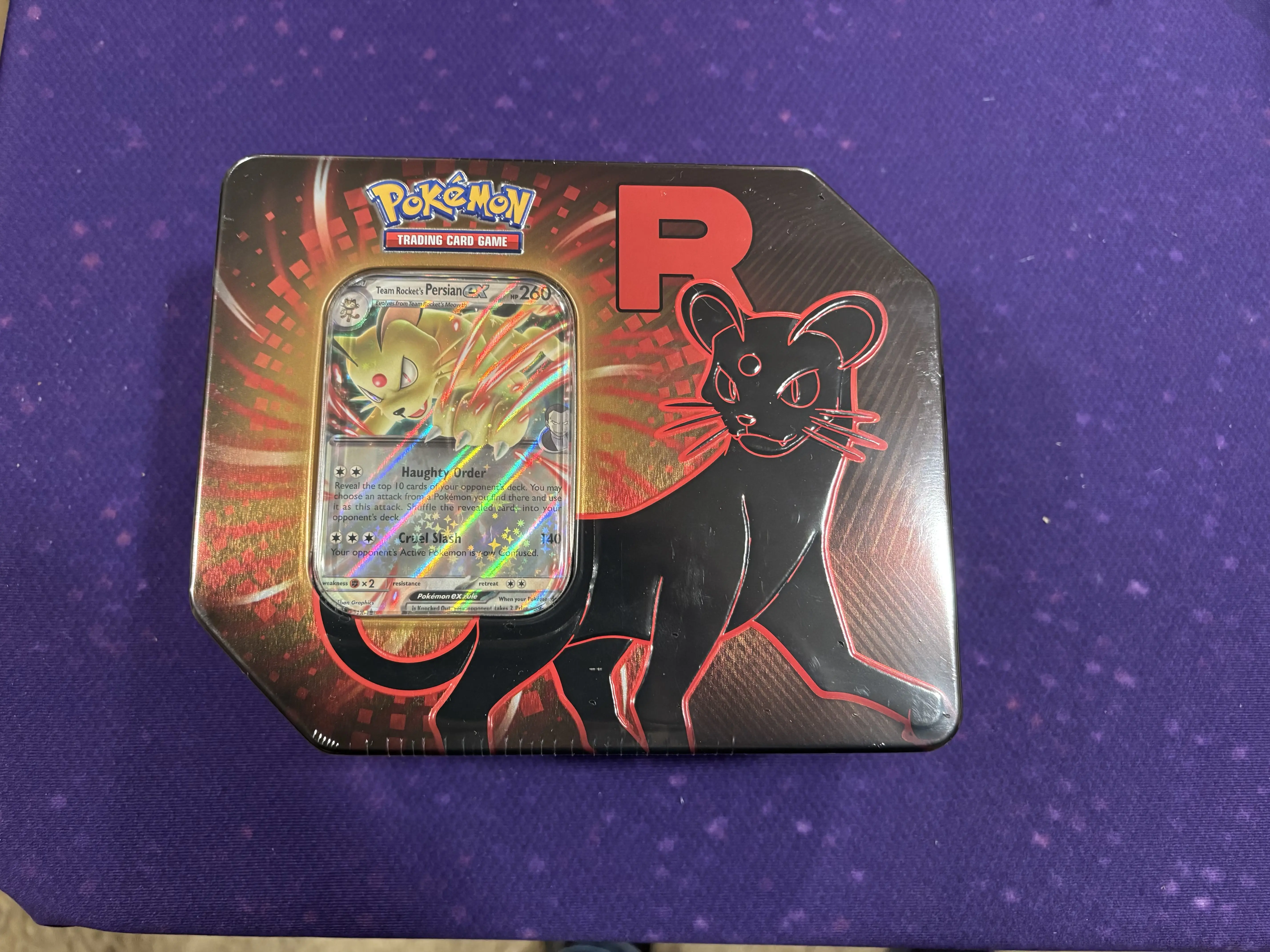 Pokemon 2025 Destined Rivals Team Rocket EX Tin Brand New Sealed Collectible Trading Card Game