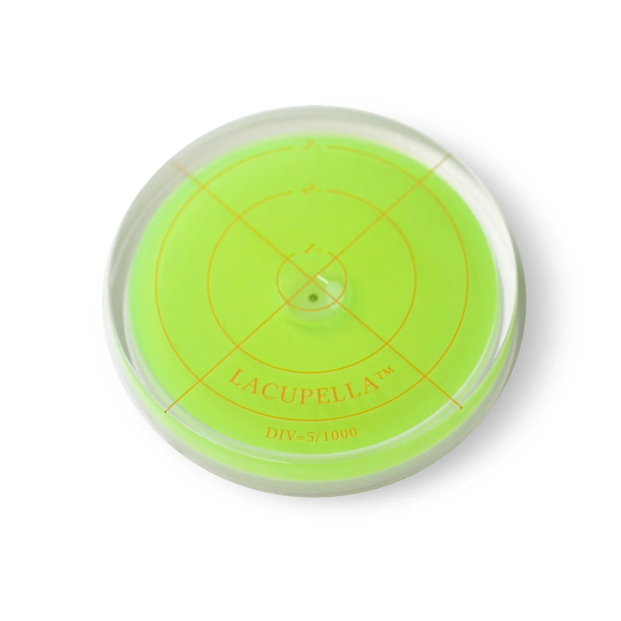 Lacupella Round Cake Leveler - Bright Acrylic Bakeware, 60mm (2.35in) Diameter, Lightweight & Portable for Perfect Buttercream Icing Leveling