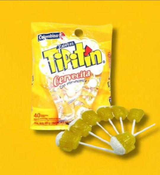 1 Bolsa de Colombina Tipitin cervecita  Sabor  Guaraná 24und