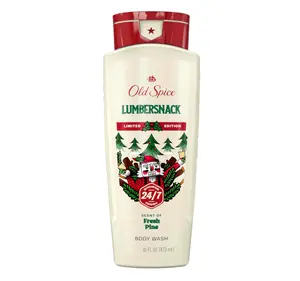 Old Spice Body Wash for Men, Holidudes Holiday Edition, 24/7 Holiday Freshness, Lasting Scent and Rich Lather, Stocking Stuffer, Lumbersnack with Fresh Pine Scent, 16 oz