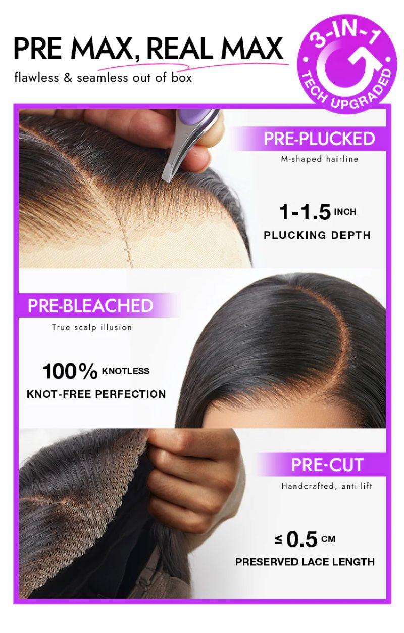 LUVME Lagos Hairline Silky Straight Glueless Wig 13x4 Frontal Pre-Cut HD Lace Natural Black Flexi-Fit Invisi Drawstring Cap LUVME Lagos Hairline Silky Straight Glueless Wig 13x4 Frontal Pre-Cut HD Lace Natural Black Flexi-Fit Invisi Drawstring Cap
