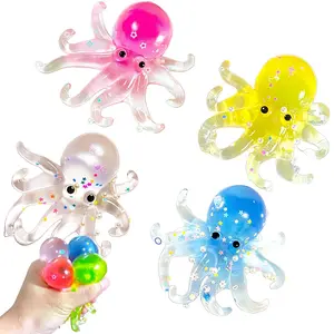 Octopus Squishy Toy for Kids & Adults, Sensory Squeeze Fidget Toy, Soft Sensory Fidget, Stress Relief Decompression Ball, Classroom Prize, Party Favor, Holiday Gift