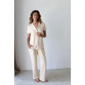 Ecru Phoebe Jersey Midnight Pajamas