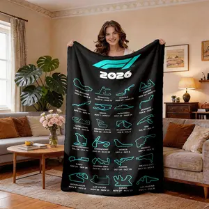 Tiffany Blue Fleece Blanket for Spring & Summer, Soft Lightweight Breathable Bedding, Ideal for Bedroom Sofa Office Camping Travel