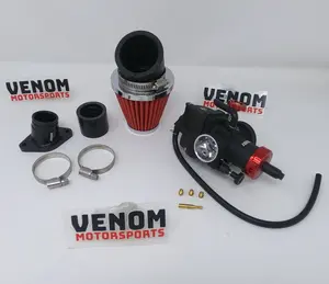 NIBBI Racing Carburetor & Intake Kit with Air Filter for 250cc Motorcycles Venom X22GT X22R Ghost DF250RTS LIFAN APOLLO Dirt Bikes - Motorbike