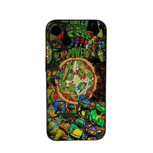 Stylish Teenage Mutant Ninja Turtles themed phone case, compatible with iPhone 17/16/15/14/13/12 Pro Max/Plus and Samsung Galaxy S23/22/26/24/25. A great gift for family members.