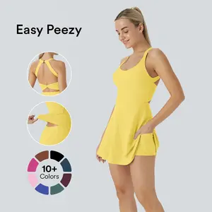 Halara Softlyzero Airy Backless Twisted Cool Touch Dance Active Dress-Easy Peezy Edition #SwimWeek Halara Softlyzero Airy Backless Twisted Cool Touch Dance Active Dress-Easy Peezy Edition #SwimWeek