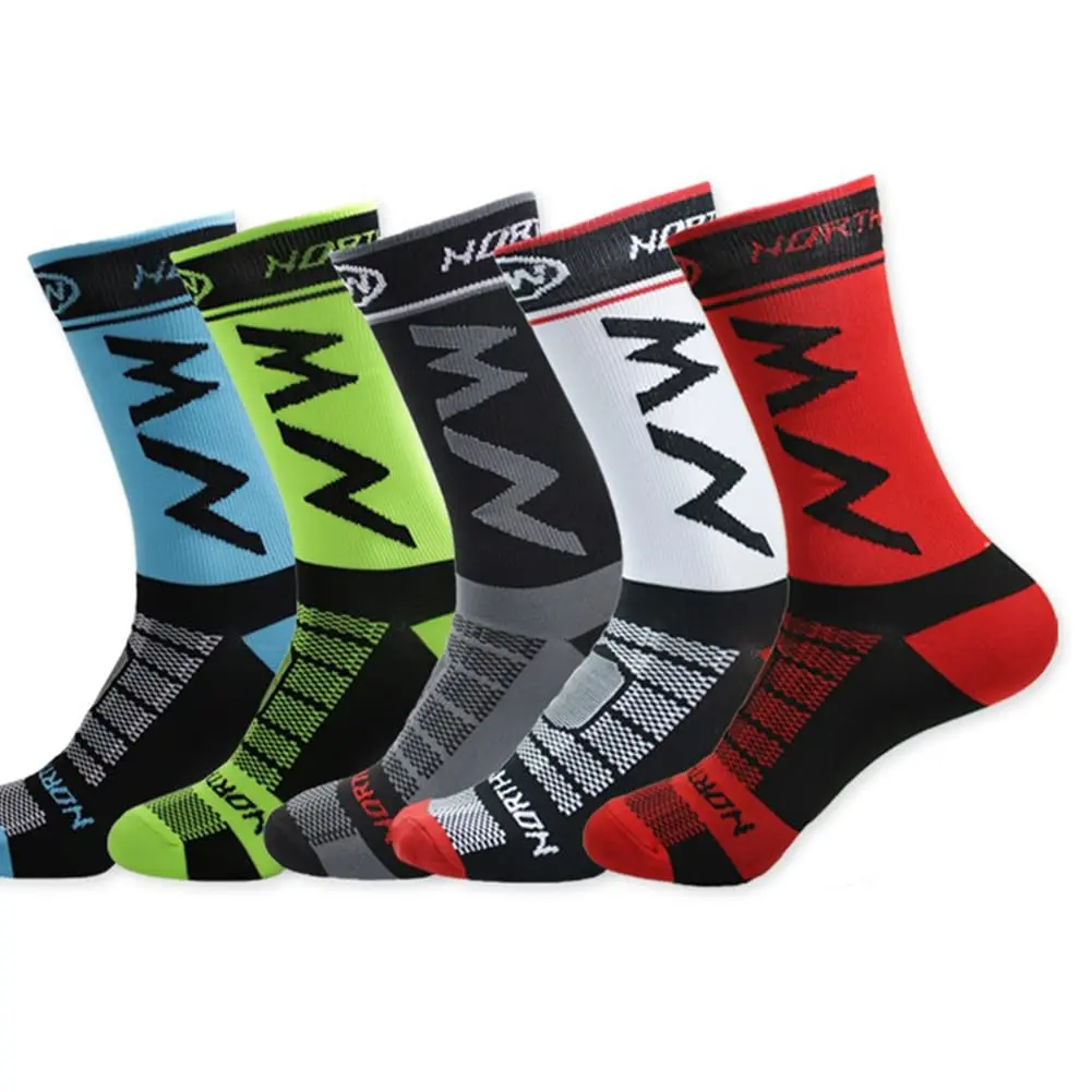 5 Pairs Cycling Socks for Men - Breathable Sport Socks, Professional Bike Riding Socks，Women's Socks