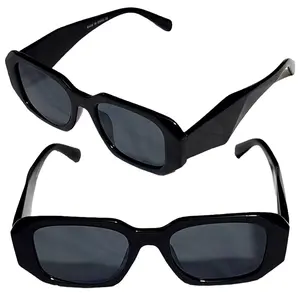 Zazas Square Block UV Protection Sunglasses Men's Woman Retro