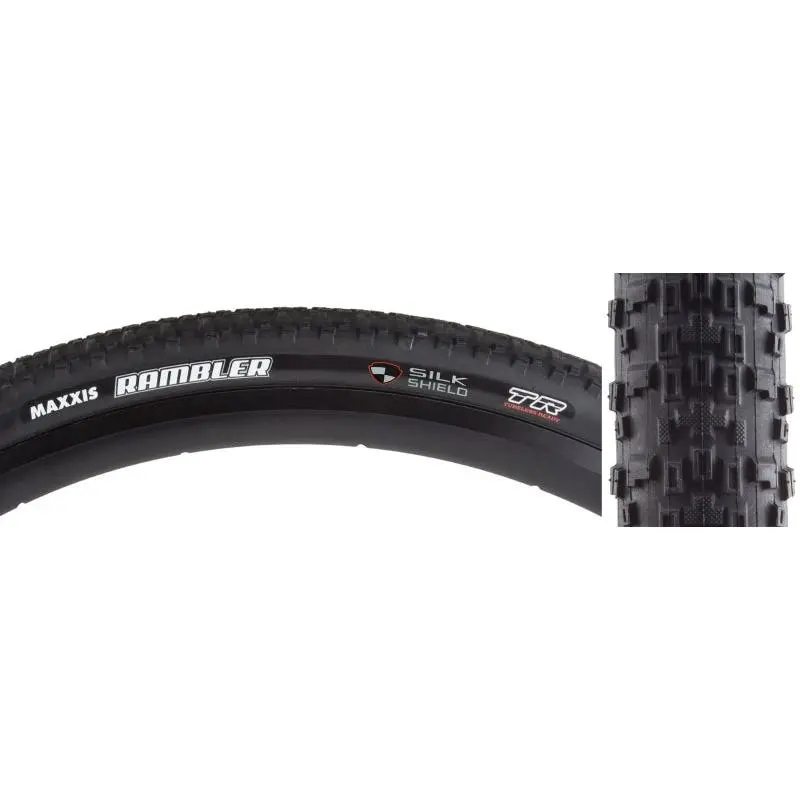 Maxxis Rambler Tire - 700 x 40 Tubeless Folding Black Dual SilkShield