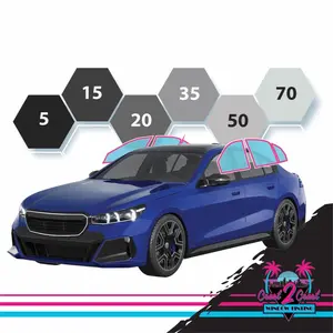 Black Ceramic Unix Hybrid Pre-Cut Tint Film (ALL Sides ONLY ) For Coupes & Sedans.