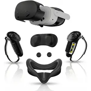 Cover Set Compatible with  Quest 3S Accessories,Controller Grips,VR Shell Cover, Cover,Protective Lens Cover,Not for Quest 3