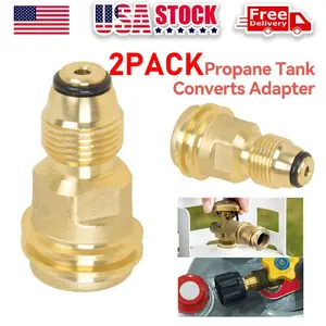 SJPACK Converts Propane LP Gas Bottle Tank Brass Adapter Valve POL to QCC1 Outlet Parts