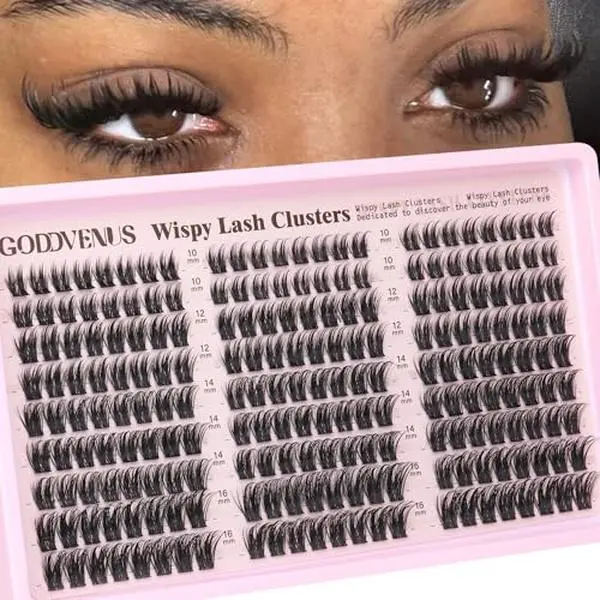 Goddvenus Wispy Manga Lash Clusters Natural Eyelash Clusters Fairy Cluster Eyelash Extensions Anime Individual Lashes C Curl Lash Extension Waterproof DIY Eye Lashes Cluster