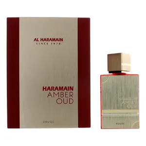 AMBER OUD ROUGE MEN 2.0 OZ EAU DE PARFUM SPRAY BOX by AL HARAMAIN Al Haramain