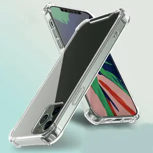 Suitable for Apple iPhone 12 series, this is a shockproof, transparent phone protective case Made from high-quality materials, it is lightweight and durable, with reinforced corners to protect against drops and scratches.