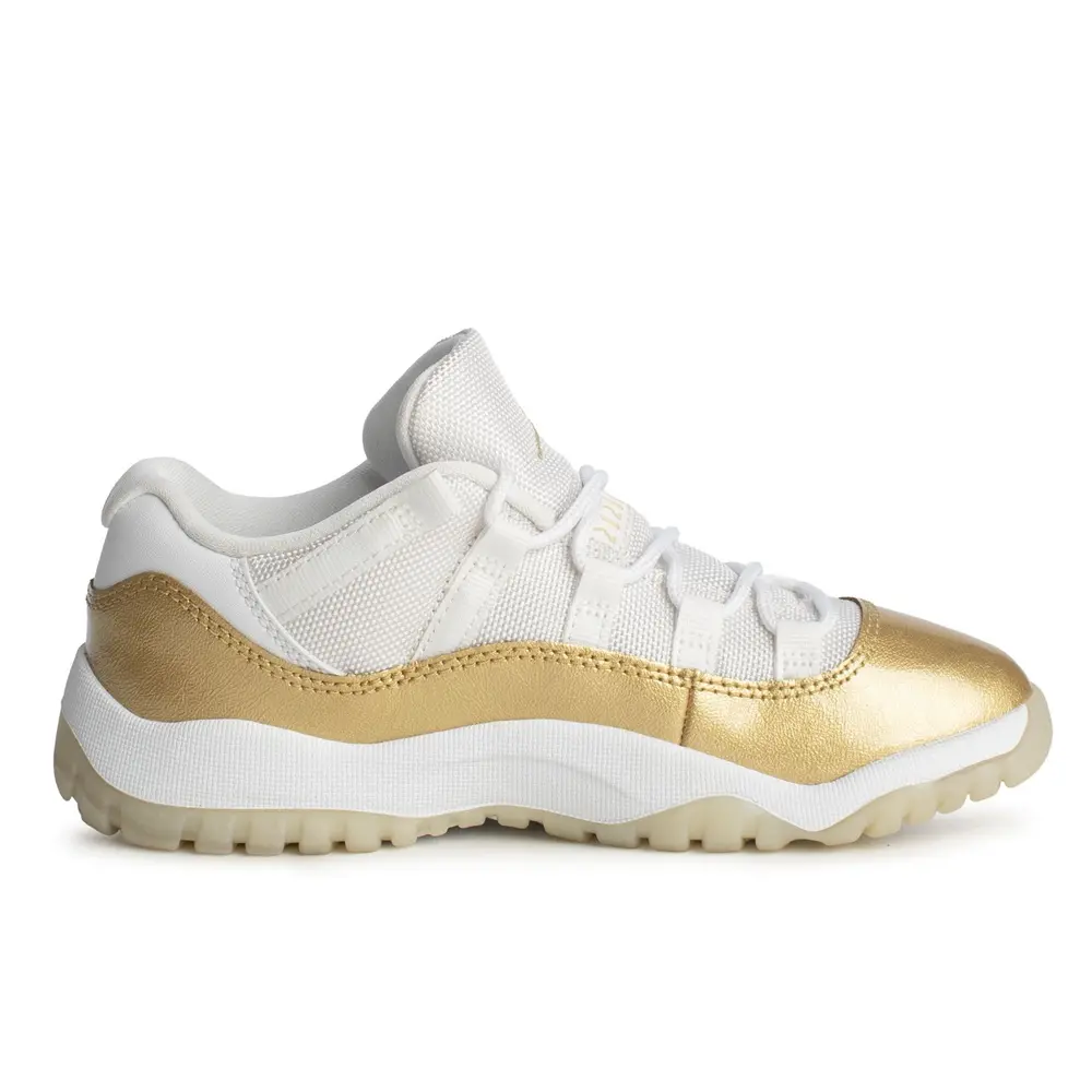 Little Kid's Jordan 11 Retro Low "Mother's Day" Wht/MTLC Gld (580522 102)