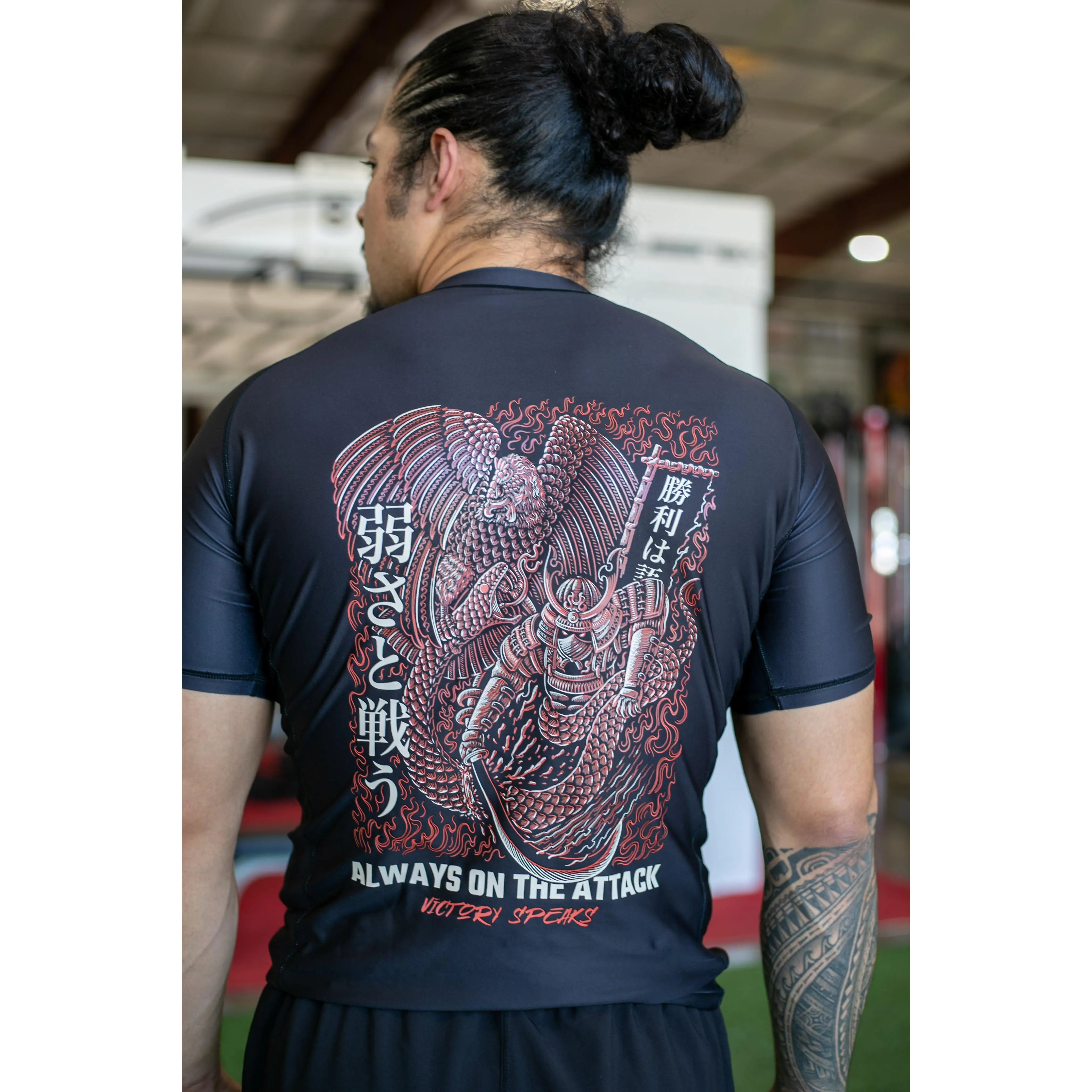 Always on the attack Rash Guard
