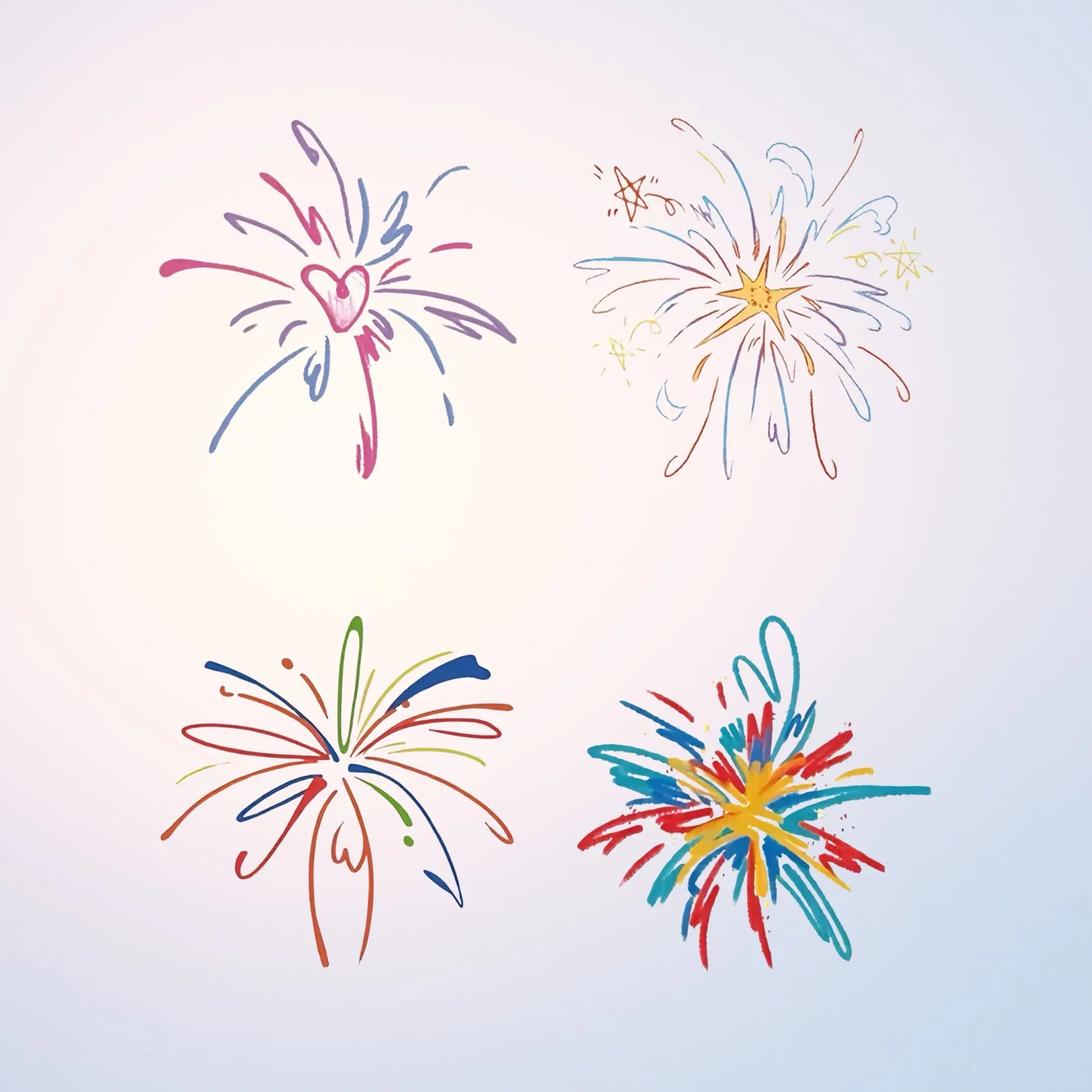 Fireworks Fiesta Temporary Tattoo