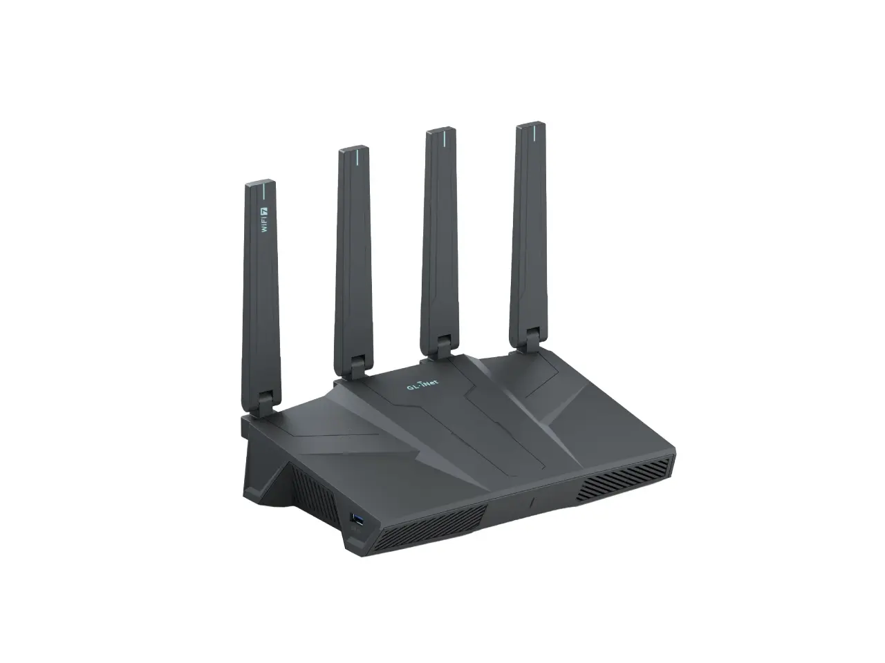GL.iNet GL-BE6500 (Flint 3e) WiFi 7 Router, High-Speed WiFi Router for Wireless Internet w/VPN, 5 x 2.5G Ethernet Port for Fiber Optic Modem, Long Range Large Home, Business & Gaming Computer Routers