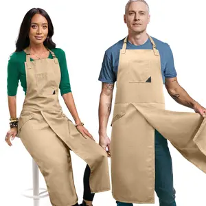 Pottery Apron - Full Cover Split-Leg, Towel Loops - for Ceramic Wheel Throwing, DIY, Painting, Potters and Clay Artists