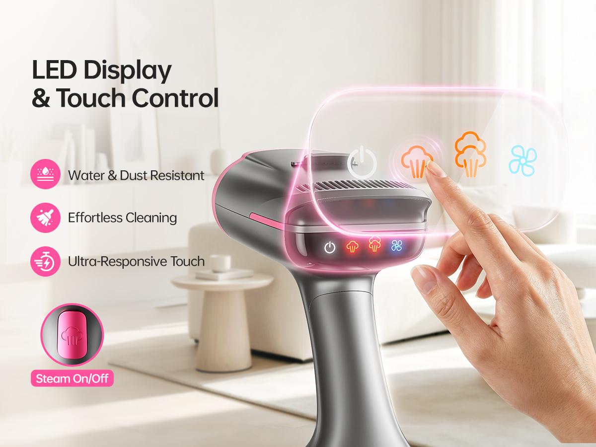 Dr.flash Vacuum Garment Steamer, Suction Steamer &Iron 2 In 1,270ml Big Capacity, 1400W Handheld Clothes Steamer, Portable Travel & Household Iron for Clothes, Fabrics, Large Cerannic Heat Panel Dr.flash Vacuum Garment Steamer, Suction Steamer &Iron 2 In 1,270ml Big Capacity, 1400W Handheld Clothes Steamer, Portable Travel & Household Iron for Clothes, Fabrics, Large Cerannic Heat Panel
