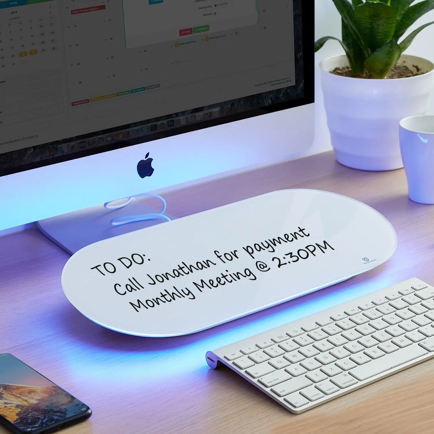 Blue Light (White Glass)