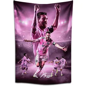 Leo Messi Blanket Soft Flannel Blanket Football Fans Gifts Suitable For Sofa Beds Living Rooms Suitable For Children And Adults Birthday Gifts Holiday Party Home Decoration Halloween Blanket Christmas Blanket