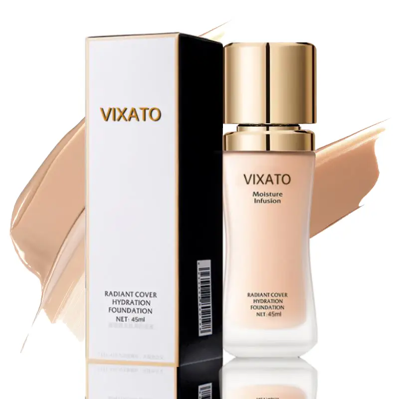 VIXATO Liquid Foundation Concealer + Moisturizer, Flawless makeup Cosmetic, Suitable For Most Skin, Makeup Hydration , Bright/Deutral/Dark Springtok