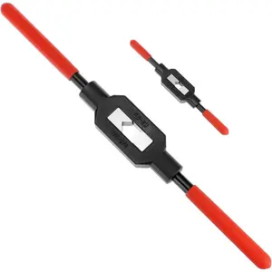 Adjustable Tap Wrench Handle Set, 2 Pack Ratcheting Tap Handle Tap Reamer Handle Tool for Tap Sizes 1/4"-3/4", 1/16"-1/4"