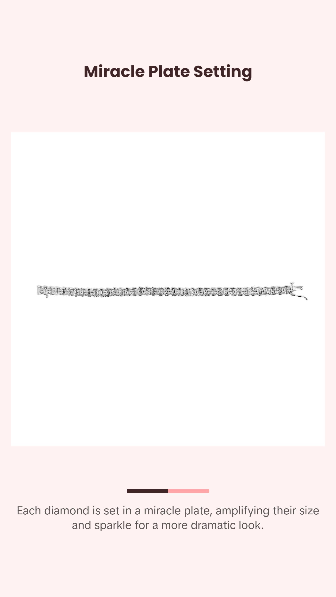 .925 Sterling Silver 2.0 Cttw Diamond Fan-Shaped Fancy Chevron Link Tennis Bracelet (I-J Color, I3 Clarity) - 7"