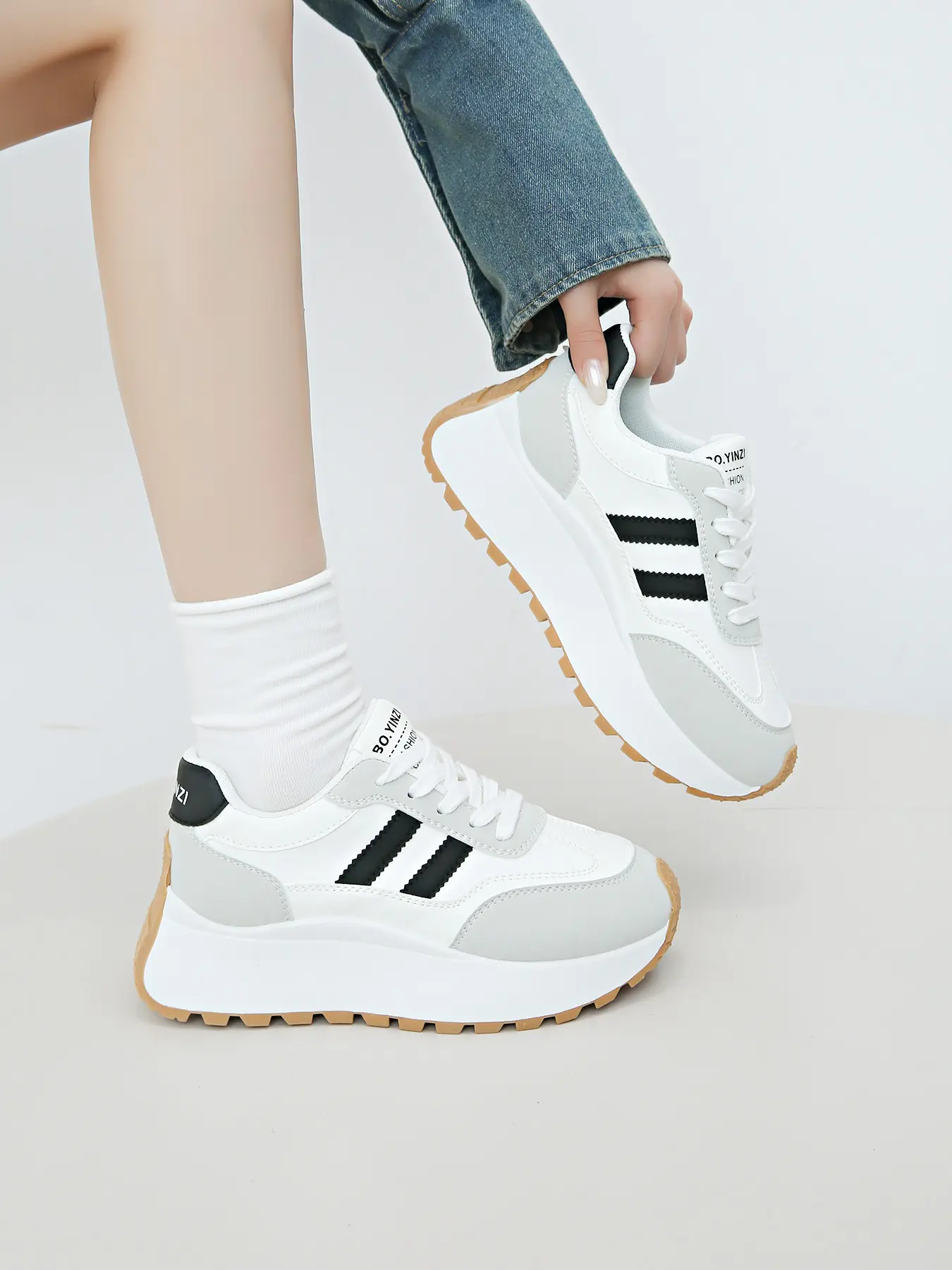 New Women's Casual Shoes, Spring Summer Fall, Dad Sneakers, Chunky Athletic Shoes, Comfortable Sports Shoes, Height Increasing Party Shoes, Trendy Fashion Sneaker, Thick Soled Sneakers