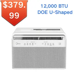 Pre-Owned Midea 12,000 BTU DOE U-Shaped Smart Window Air Conditioner, Energy Saving Inverter Cooling System, Coverage Up to 550 Square Feet, Wi-Fi Smart App Control, Quiet Low Noise Window Mount AC for Residential Indoor Use outdoorfun Wifi Aircon Cooler