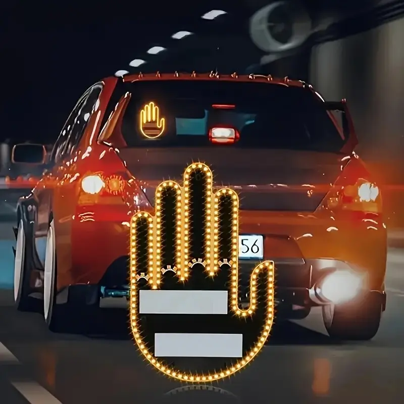 1pc Gesture-Controlled LED Decorative Light, 3 Neon Glow Modes, Battery Powered | 3D Appearance, Super Bright And Durable, Easy Installation for Car Enthusiasts (Car Interiors) And Event Planners (Festivals, Garages, Yards), Without Battery