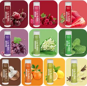 40 Pack Natural Lip Balm Bulk with Vitamin E and Coconut Oil - Moisturizing Dry Cracked Lips, Mini Chap Stick Gifts for Kids Women Men- 10 Flavors, Valentine's Gifts