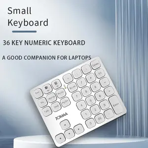 JOMAA Rechargeable Numeric Keyboard Wireless Bluetooth Slim Portable Silent 36-Key Numeric pad for Windows Laptops/Tablets/Smartphones