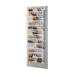 Whitmor 36-pair Over-the-Door Shoe Rack in White