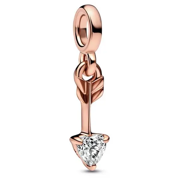 Pandora ME Arrow of Love Mini Dangle Charm, Detailed Feathers Design, Costume Jewelry Pendant 782466C01
